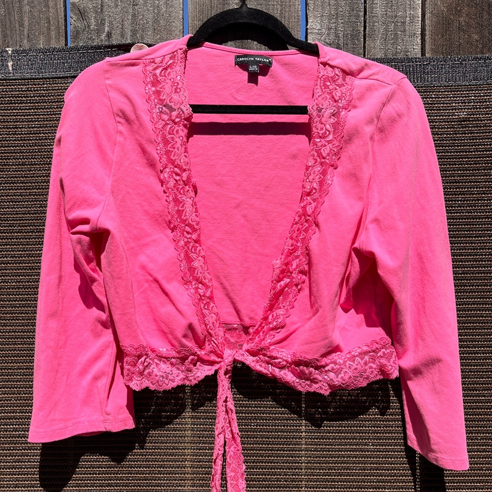 y2k cropped cardigan shrug